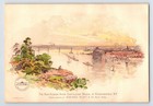 Adriance Mowers Victorian Trade Card Hudson River Bridge Poughkeepsie Ny 7  X 5 
