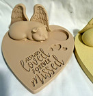 New 3d Guinea Pig Memorial Wings Angel Always Loved Forever Missed Hearts Sand 2