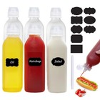 6 Pack 16 Oz Plastic Squeeze Bottles Multipurpose Squirt Bottles For Condiments