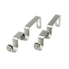 Satin Nickel Metal Double 3 In  Projection Curtain Rod Bracket  set Of 2 