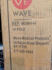 Rolling 2-hook 4-leg  Iv Stand Pole Wheeled I V Poles I v  Cart Stand