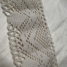 Primitive Handmade Crochet Vintage Antique Ecru Cotton Lace 3    W 5 Yards