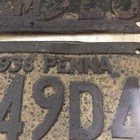 2-1940 Fm320 And 1-1938 849d4 Vintage Pennsylvania Set Car License Plates Auto