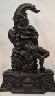 Antique 19th Century Cast Iron  mr Punch  Door Stop