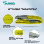 8pk 2 x3  2-ply Flat Loops Polyester Web Sling Heavy Duty Lift Moving Tow Strap