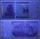 Zimbabwe 20 Dollars  2009  P-95  Unc
