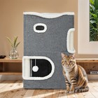 2 Tier Indoor Cat House Condo Activity Center W  Hammock Bed   Scratching Post