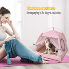Cat Princess Indoor Tent House Pet Dog Cute Floral Cave Nest Bed Porta