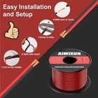 130ft 18 Gauge Wire Electrical Wire 2 Conductor Red And Black Cable 12v 18 Aw