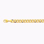 14k Yellow Gold 2mm-11mm Curb Chain Necklace Bracelet Size 7 -30  Hollow