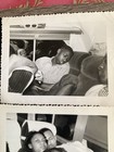 Vintage Photos  Lot Of 5 1940s 1950s African American People Asleep On Bus Trip