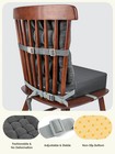 Booster Seat For Kitchen Chair  Adjustable Washable Safety Belts Toddler Boos   