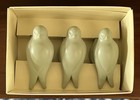 Pottery Barn Kids Set Of 3 Light Green Metal Wall Mounted Bird Clips New In Box