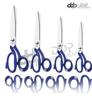 4 Pc Tailor Upholstery Scissors Shears 8  10  12   14   Heavy Duty - Blue Handle