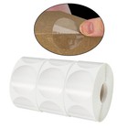 Round Transparent Stickers 3000pcs Self Adhesive Wrapping Box Sealing Clear