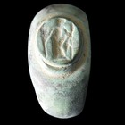 Replica Togate Figure Ancient Roman Bronze Signet Ring Aged With Oxidized Patina