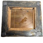 Antique 1902 Wharff-eaton Arts   Crafts Mission Oak Brass Plaque Love Motto Cupi