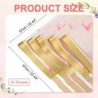 20 Sheets Flower Wrapping Paper Gold Edge Bouquet Wrapping Paper Light Pink