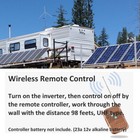 24v To 110v 120v Pure Sine Wave Inverter 2000w Car Truck Power Rv Remote Truck