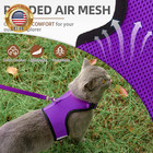 Soft Mesh Cat Vest Harness And Leash Set Puppy Padded Pet Harnesses Escape Proof
