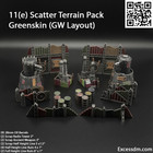 Wh40k 11th Ed Gw Layout Full Terrain Set  greenskin   37pcs  - Unpainted