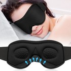 3d Travel Silk Eye Mask Sleeping Soft Padded Shade Cover Rest Relax Blindfold