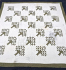 Vintage Beautiful Quilt Different Pieces Hand Woven Size   86x82 Inches