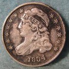 1834 Capped Bust Silver Dime High Grade Details   Us Coin  578