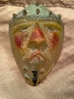 Diane Ferland Signed Mask Art Glass Cassandre Studios Canada Face Head Vintage