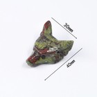 Carved Reiki Belief Wolf Head Pendant Natural Crystal Quartz Stone Diy Necklace