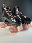 Candi Grl By Roller Derby Sabina Womens Black Rose Gold Roller Skates Size 9
