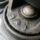 Bond 1018 3m Tobacco Dolly Set Of 4 Matching Cast Pivoting Steel Wheels Antique
