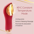 Silicone Electric Face Cleansing Brush Sonic Facial Skin Cleaner Heated Massager