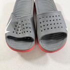 Nike Benassi Solarsoft Men s Size 7 Slides Sandals Gray Red Rare