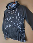 Nike Big Boys Sz Xl Lightweight Black Hoodie Cu8982  19 x23   Excellent