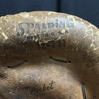 Vintage Spalding 42-741 Leather Catchers Mitt Deep Pocket Baseball Glove 1950s-m