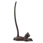 Cat Paper Towel Holder Kitty Tail Doorstop Heavy Cast Iron Antiqued 14  Tall
