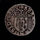 Pirate Treasure Awesome Silver Vintem Or 20 Reis Sebastiao Portugal 1557-1578