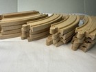 Wooden Train Track Lot Railway Set Thomas Brio 22 Pieces Curved   Straight Vtg