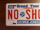 George Jones Country Music Tour Concert License Plate 