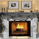 Halloween Cobweb Mantel Scarf Fireplace Decor Lightweight Lace Decoration New