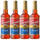Torani Peach Flavored Drink Syrup  25 4 Fl Oz  4 Pack