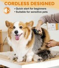Ultra Quiet Lcd Dog Clippers Cordless Pet Trimmer For Thick Coats Dogs Cats Red