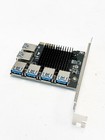 New Pci-e 1 To 6 Riser Card Pci-e 1x To External 6 Pci-e Usb 3 0 Adapter