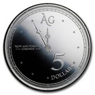 2019 Tokelau Chronos  5 1 Oz Pl Silver Coin In Capsule - Pressburg Mint