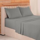4 Piece Bed Sheet Set Hotel Luxury Ultra Soft Microfiber Deep Pocket Sheets Set