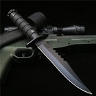 Tactical Fixed Blade Knife Full Tang Survival Hunting Knife Serrated Edge Outdoo