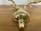 2x Vintage Brassed Wall Sconces Two Arm Candelabra Wall Lights Flemish Style