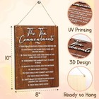 The Ten Commandments Wall Decor - 10 Art  Commandment 