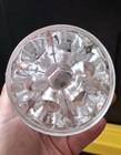 Vintage Heavy 19 Hole Glass Flower Frog - 4 25 Wide